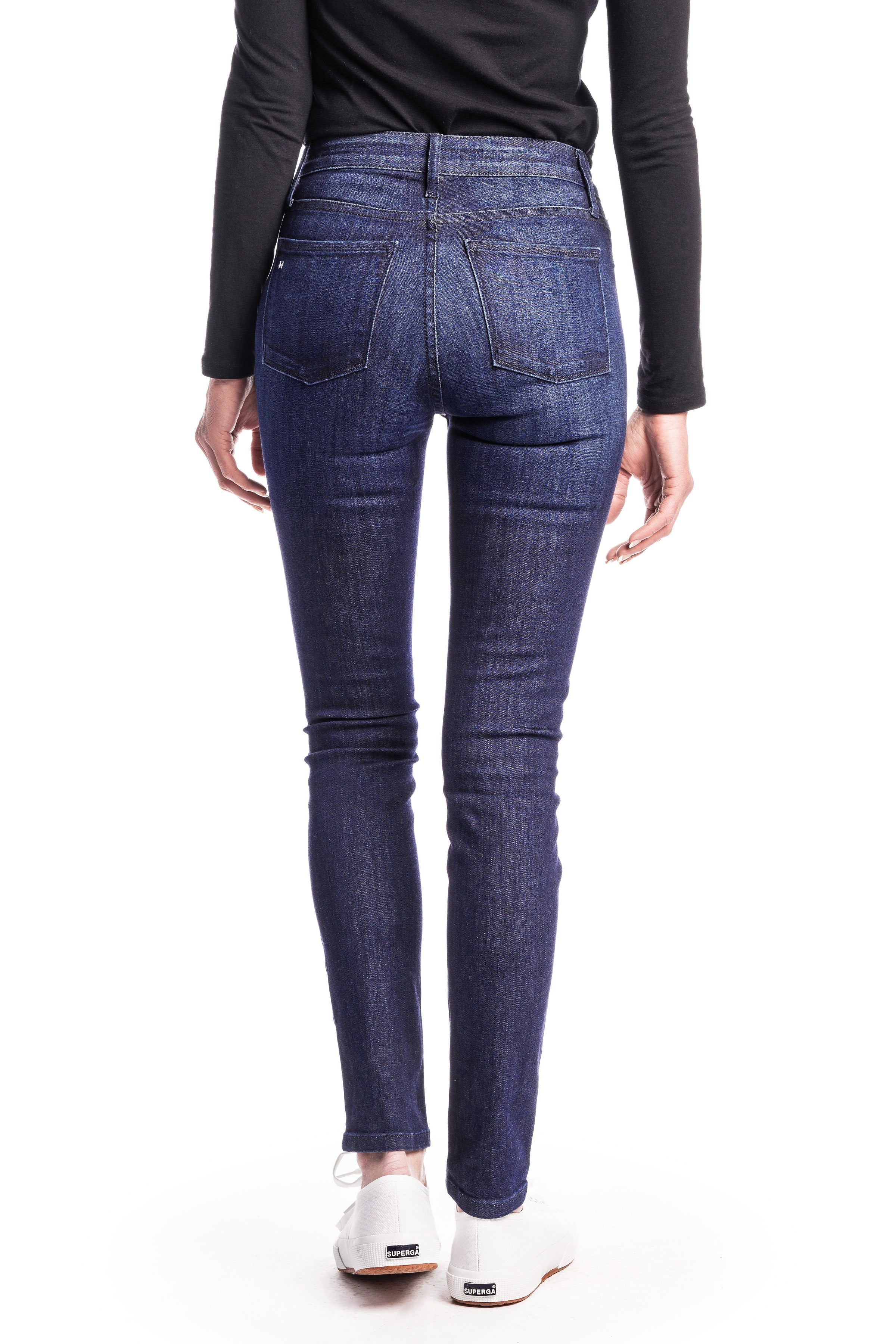 WHITNEY : High-Rise Skinny (Deep Ocean) Navy Stitch