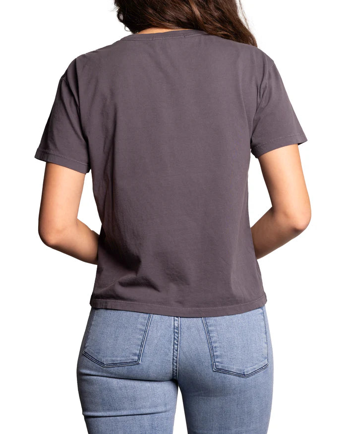 RELAXED CREW T-SHIRT : FUCHSIA COWGIRL