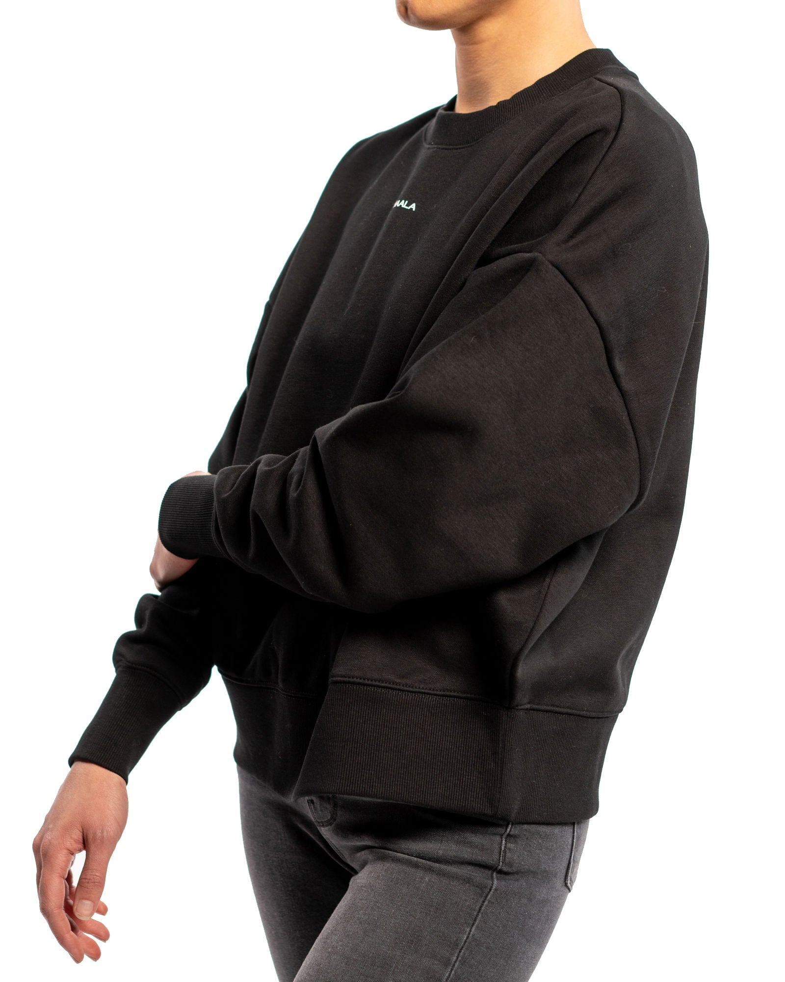 Heavy Crew Sweatshirt: Black