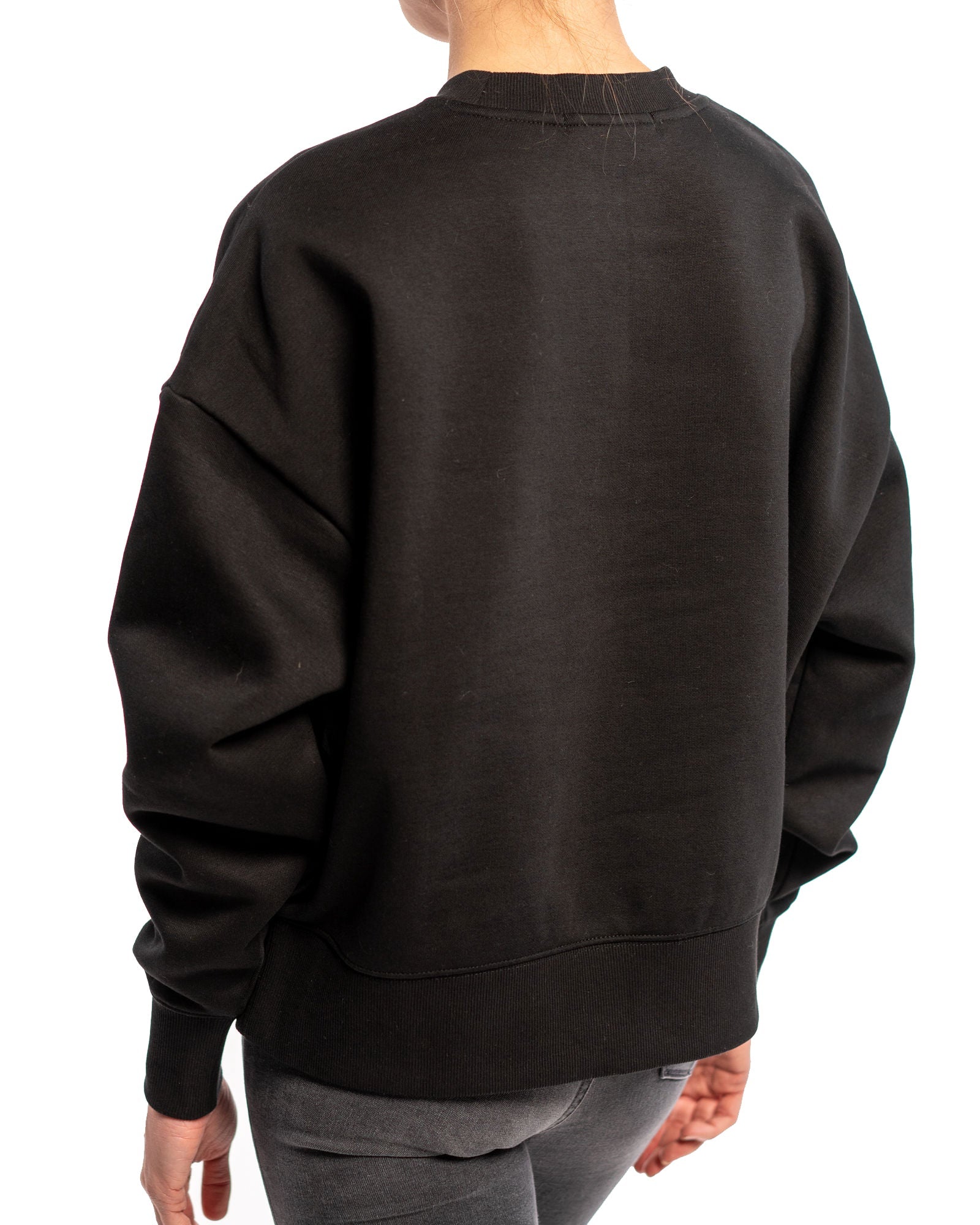 Heavy Crew Sweatshirt: Black