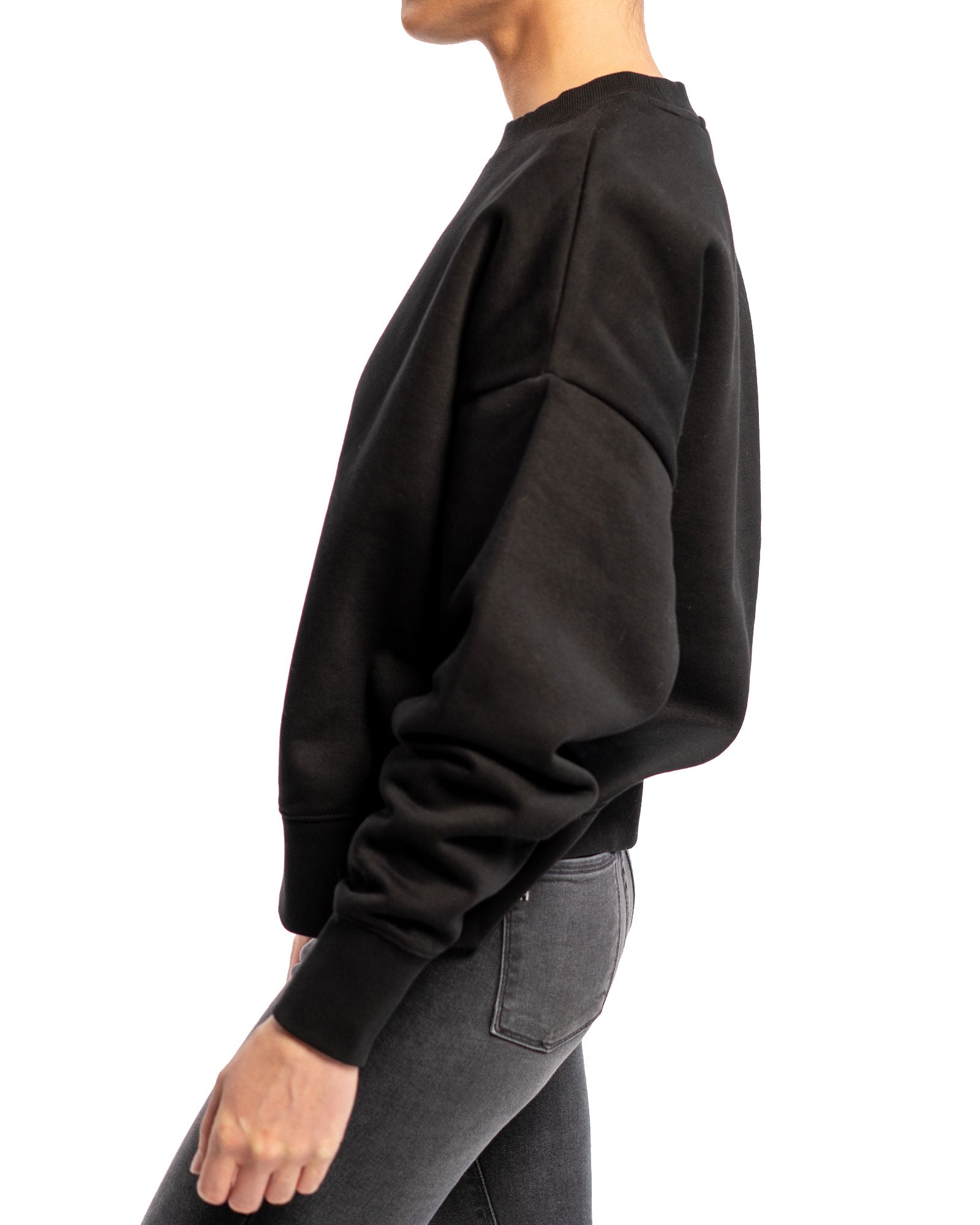 Heavy Crew Sweatshirt: Black