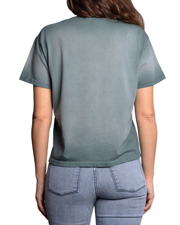 RELAXED CREW T-SHIRT : VINTAGE FADED FOREST