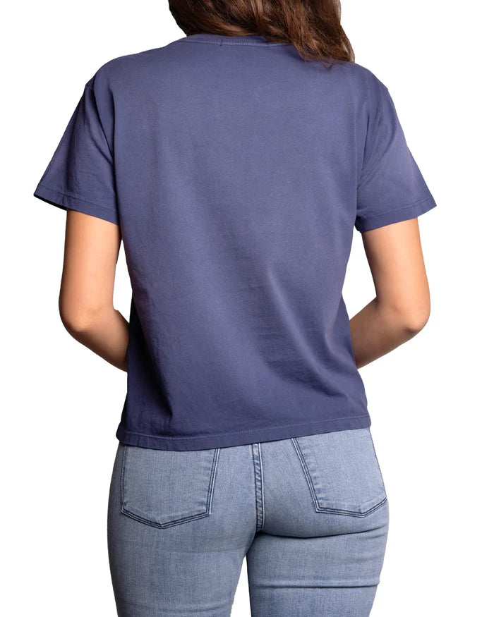 RELAXED CREW T-SHIRT : VINTAGE FADED BLUE HAZE