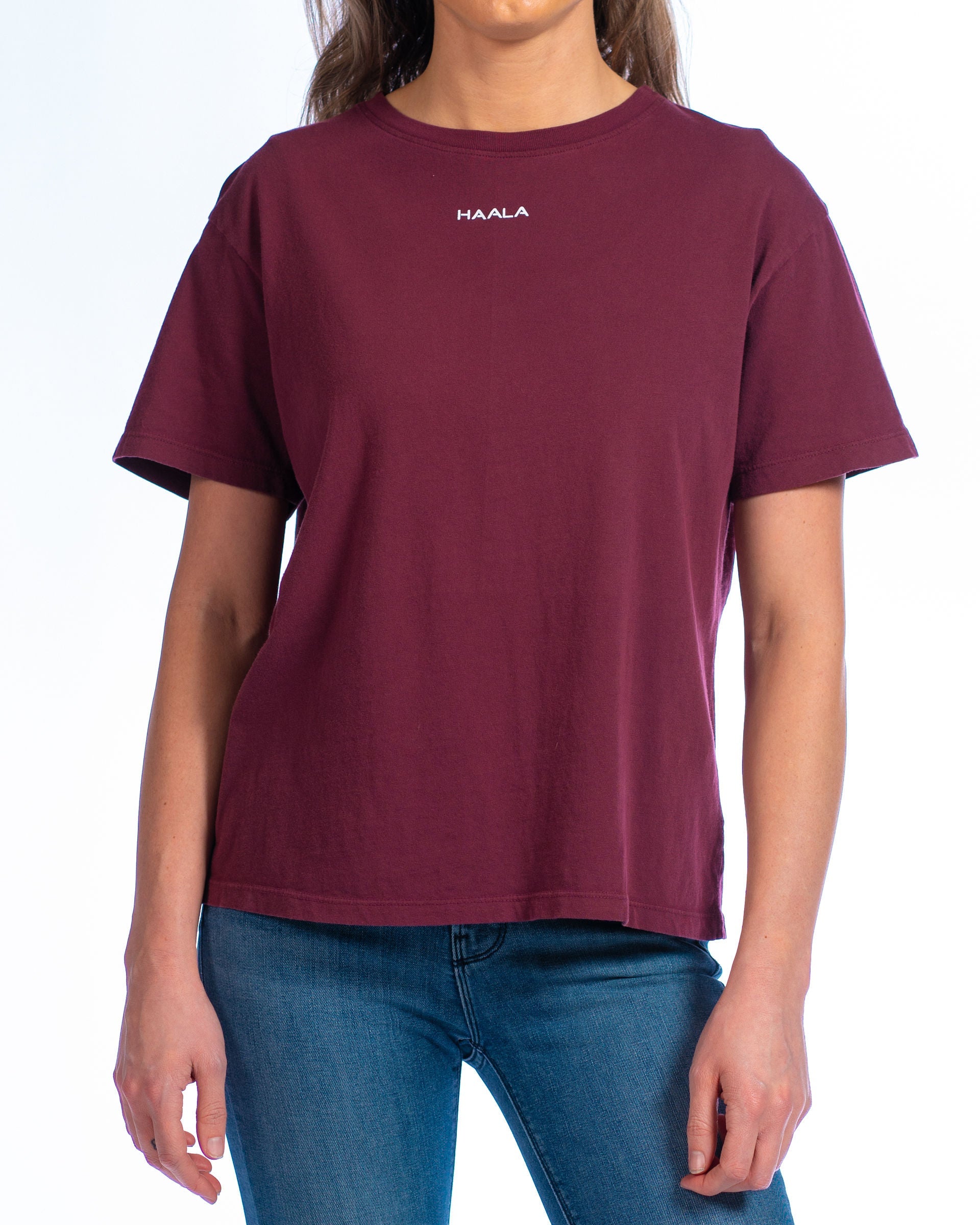 Relaxed Crew T-shirt : Red Mahogany