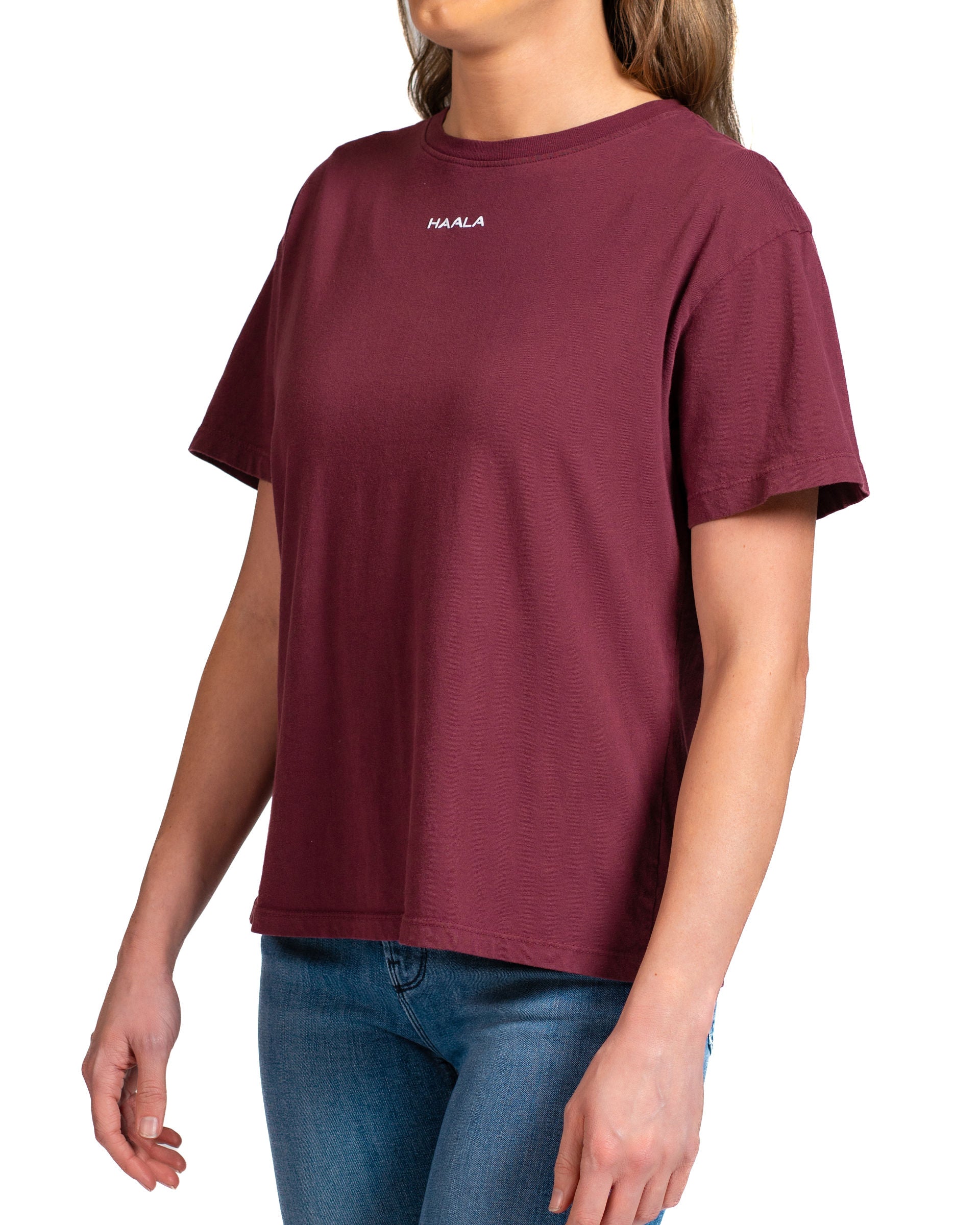 Relaxed Crew T-shirt : Red Mahogany