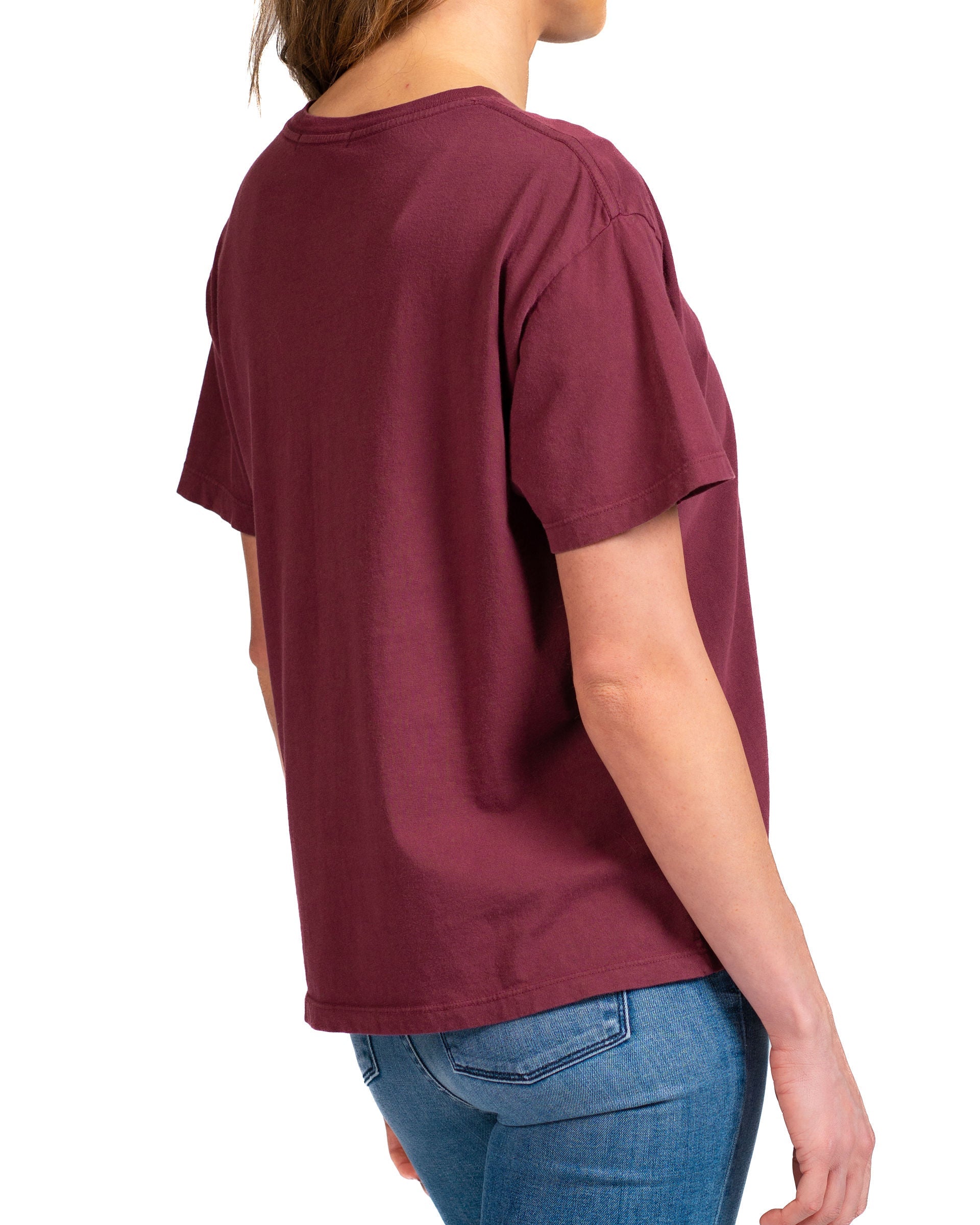 Relaxed Crew T-shirt : Red Mahogany