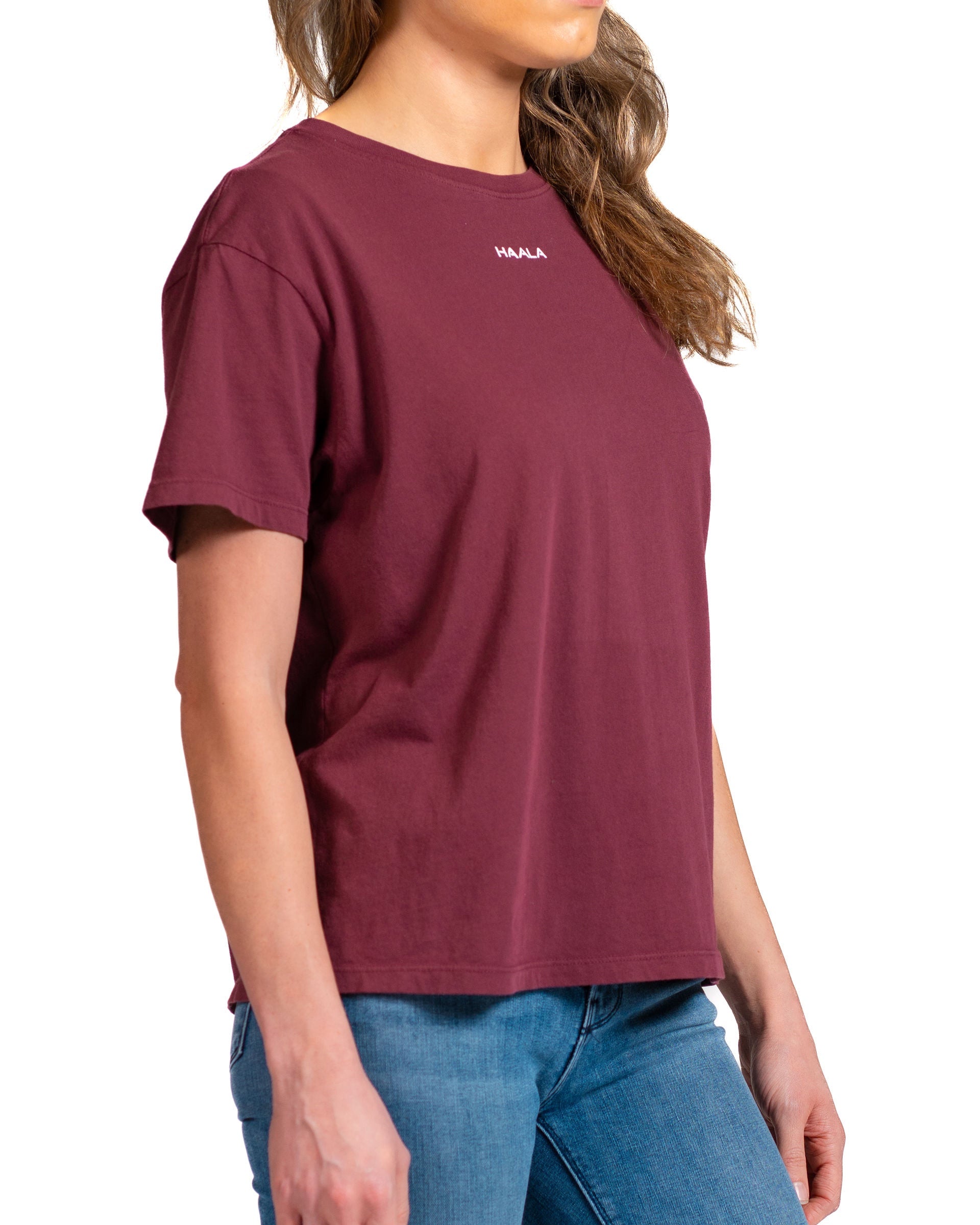 Relaxed Crew T-shirt : Red Mahogany