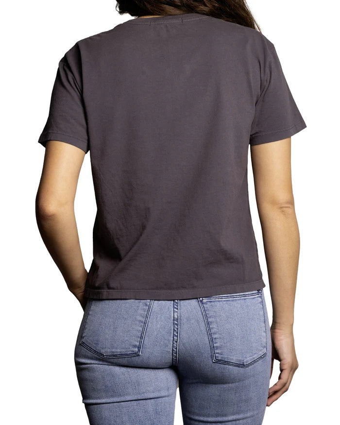 RELAXED CREW T-SHIRT : TEAL COWGIRL