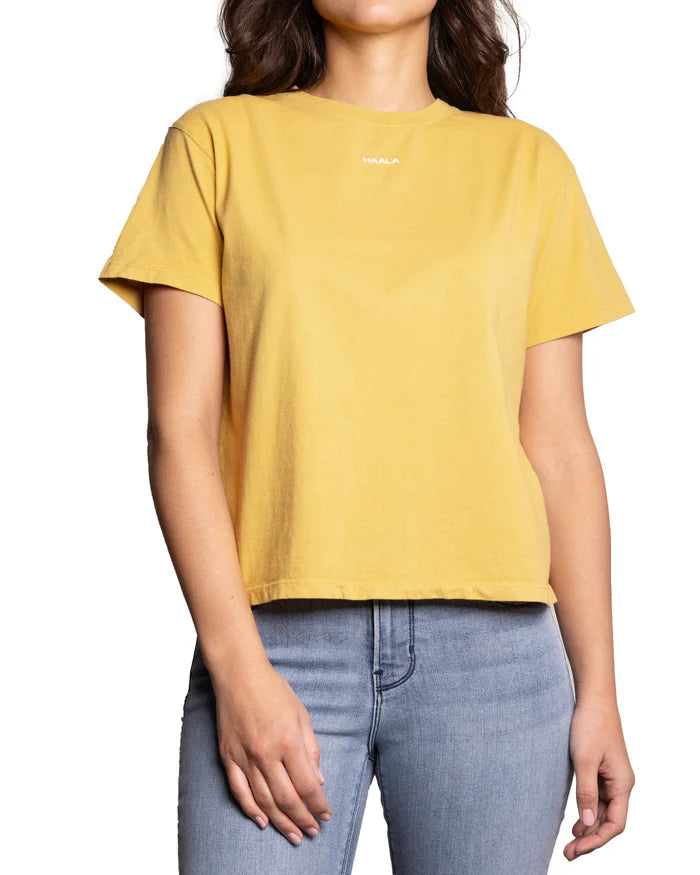 RELAXED CREW T-SHIRT : HONEY