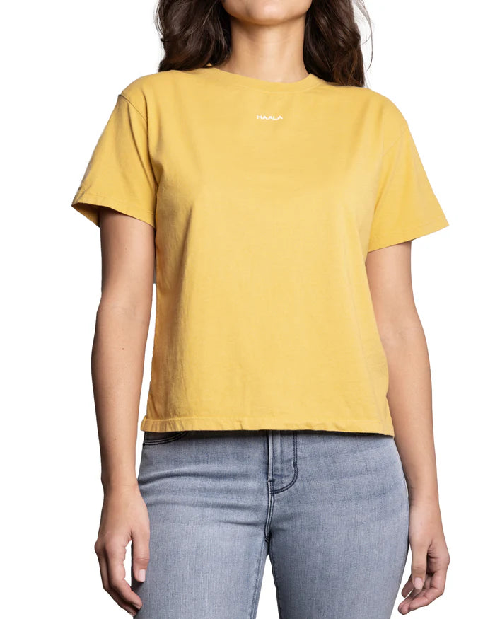 RELAXED CREW T-SHIRT : HONEY