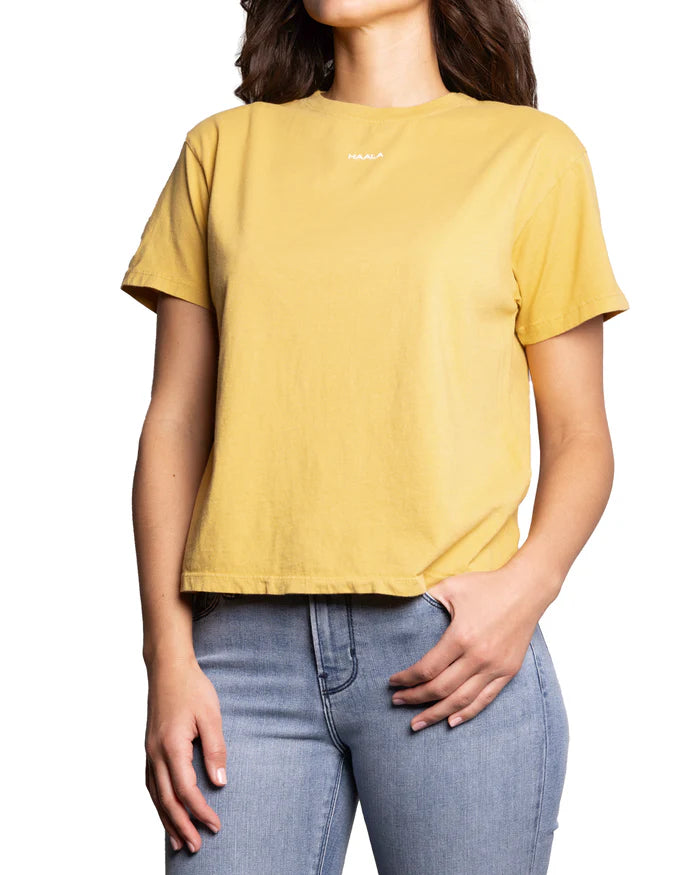 RELAXED CREW T-SHIRT : HONEY